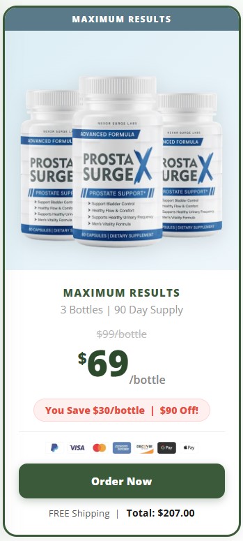 Prosta Surge X 3 Bottle Price